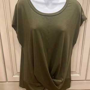 Olive Green Twist Tshirt